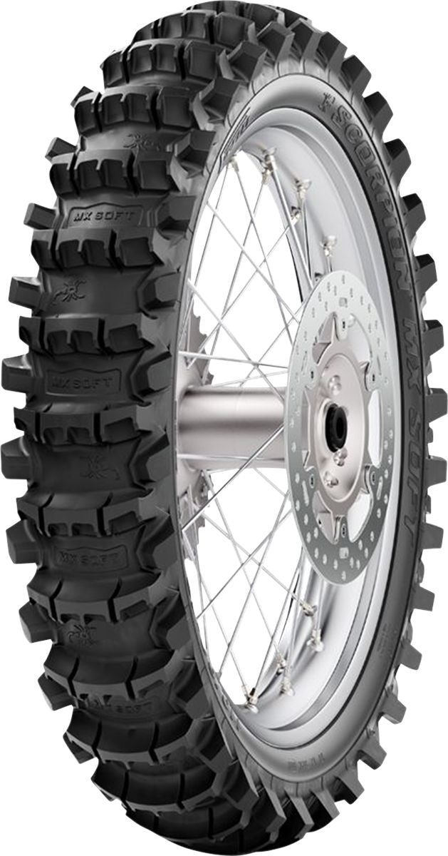 Scorpion MX Soft Off-Road Tubed Rear Tyre - 80 / 100-12