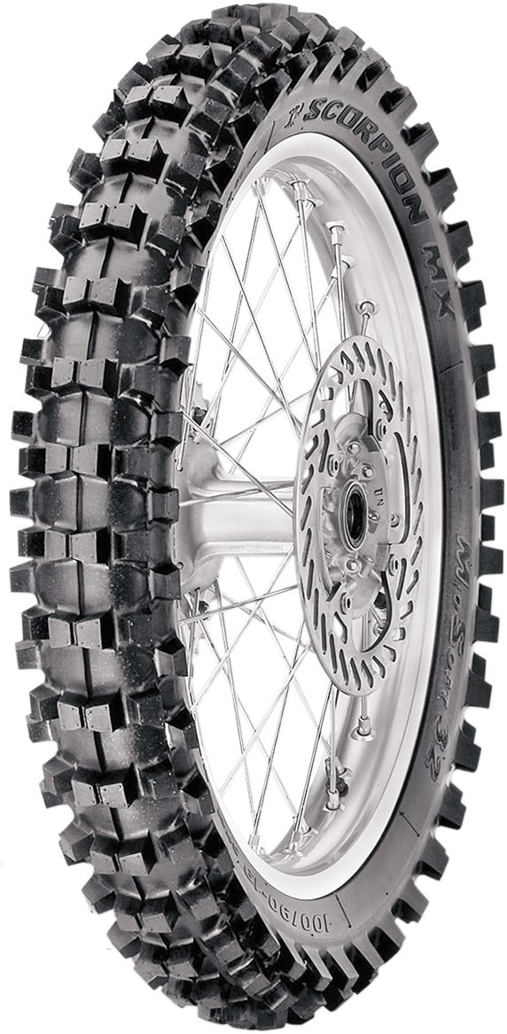 Scorpion MX32 Mid Soft Off-Road Tubed Rear Tyre - 110 / 85-19