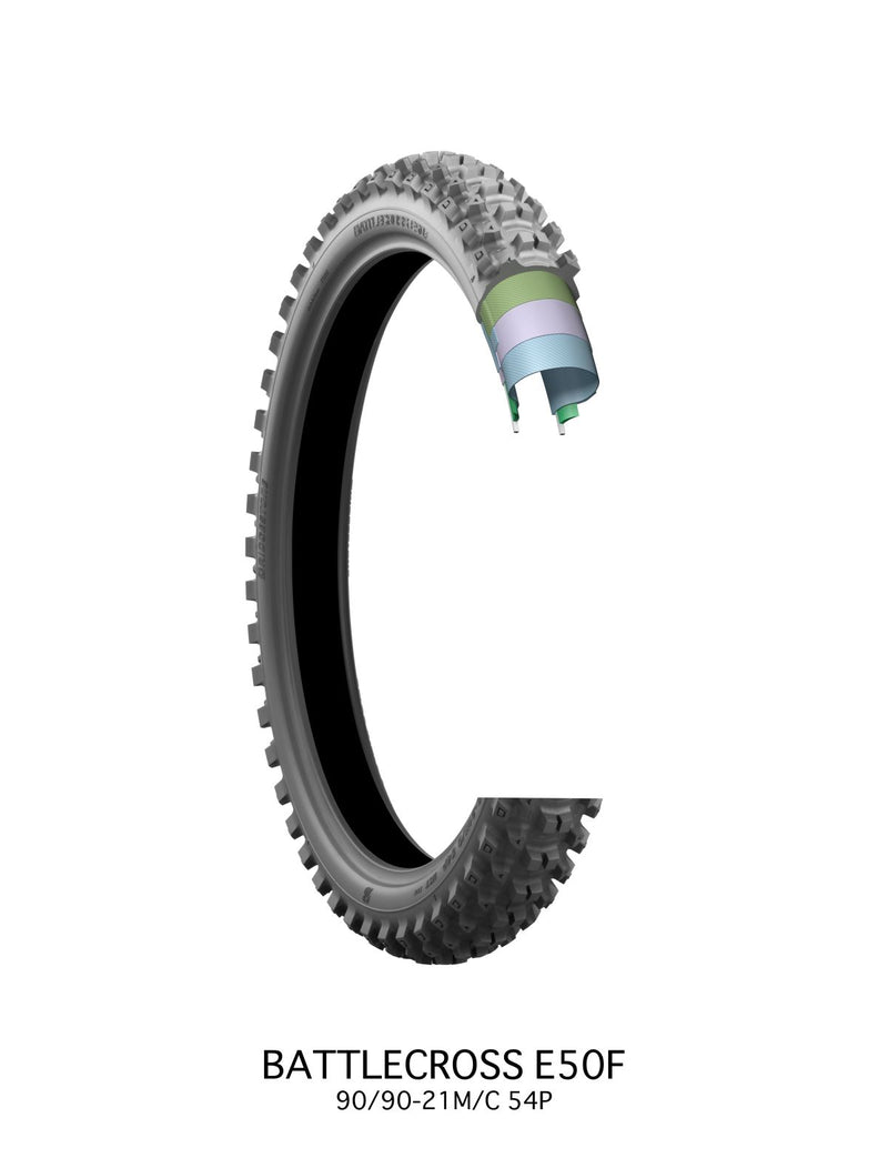 Battlecross E50 Front Tube Type Tyre - 90 / 90-21