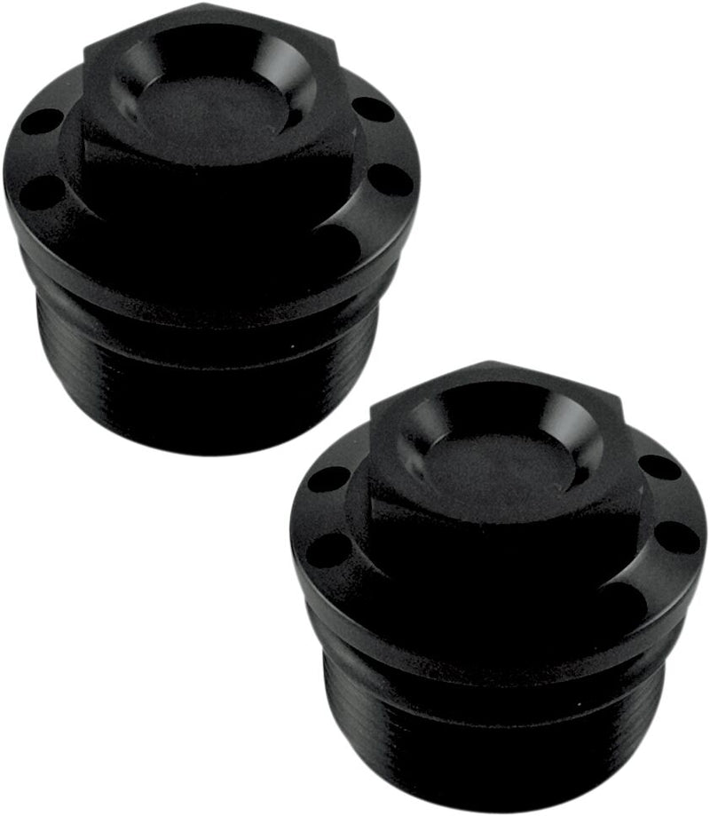Fork Tube Caps Alloy Black - 39mm