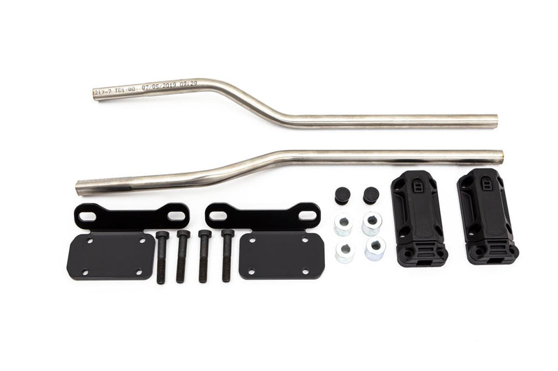 Blaze Saddlebag Spacer Bars Black / Silver | Vendor No HTA.01.740.80101/B