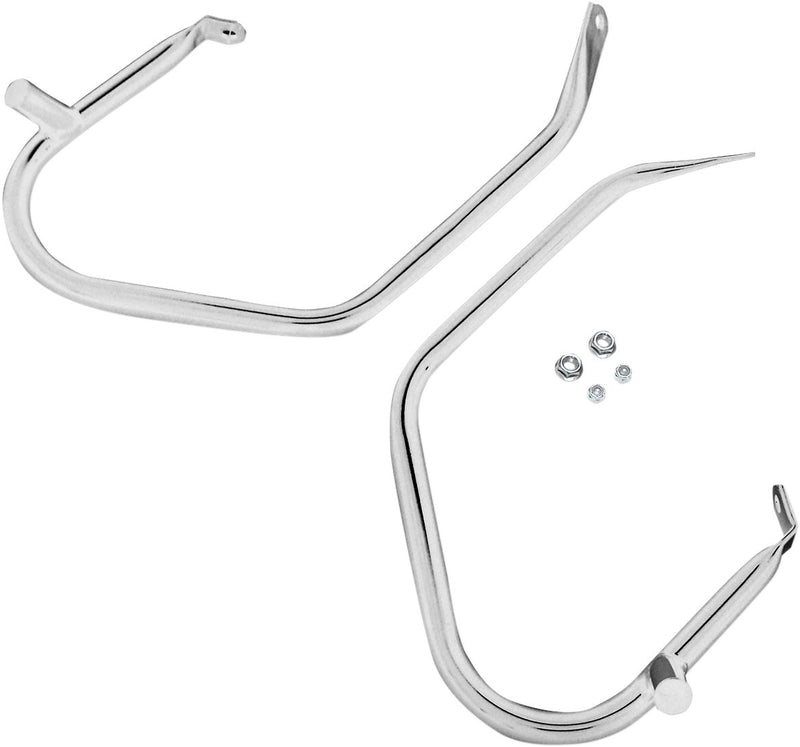 Low-Profile Saddlebag Guards Chrome For Harley Davidson FLHR 1340 1997-1998