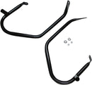 Low-Profile Saddlebag Guards Gloss Black For Harley Davidson FLHR 1340 1997-1998
