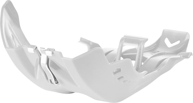 Fortress Skid Plate With Linkage Protection White For KTM EXC-F 250 2019