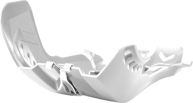 Fortress Skid Plate With Linkage Protection White For Husqvarna TE 300 I 2019