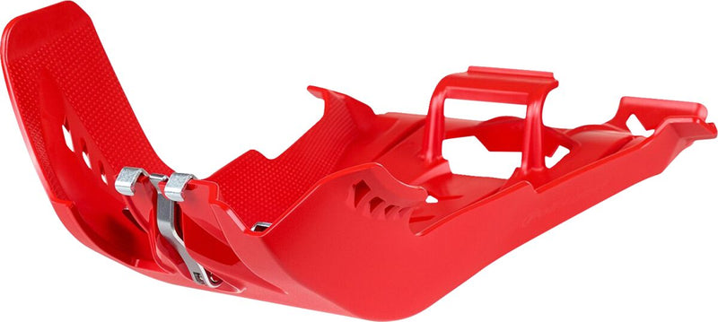 Fortress Skid Plate With Linkage Protection Red For Beta RR 250 2020-2022