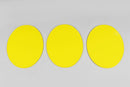 Vintage Universal Number Plates Yellow - Pack Of 3