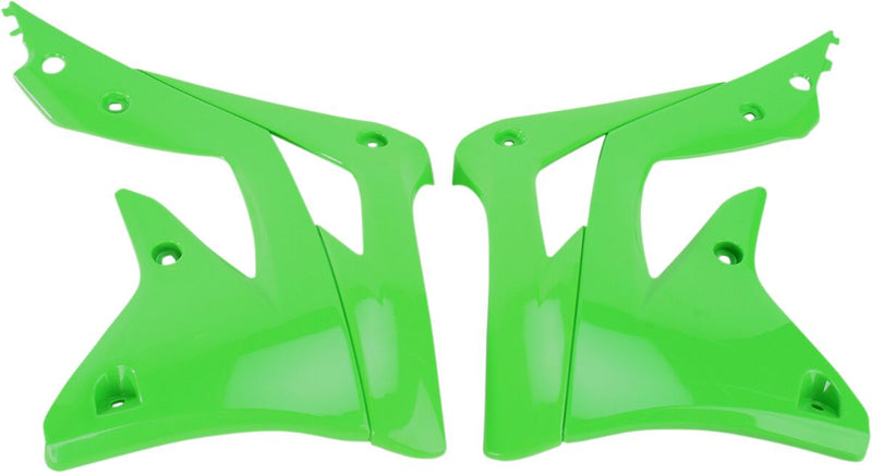 Replacement Radiator Covers KX Green For Kawasaki KX 450 F 2012-2015