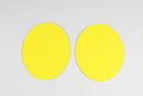 Vintage Universal Number Plates Yellow - Pack Of 2