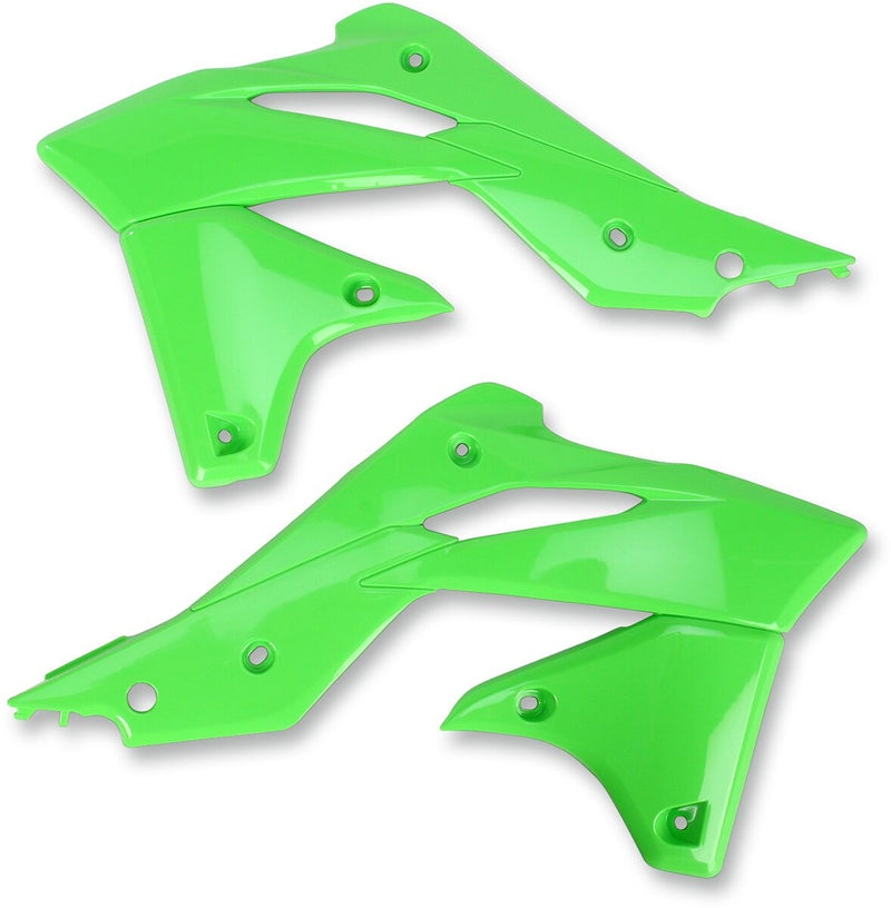 Replacement Radiator Covers Green For Kawasaki KX 250 F 2013-2016