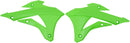 Replacement Radiator Covers KX Green For Kawasaki KX 85 I 17/14 2013