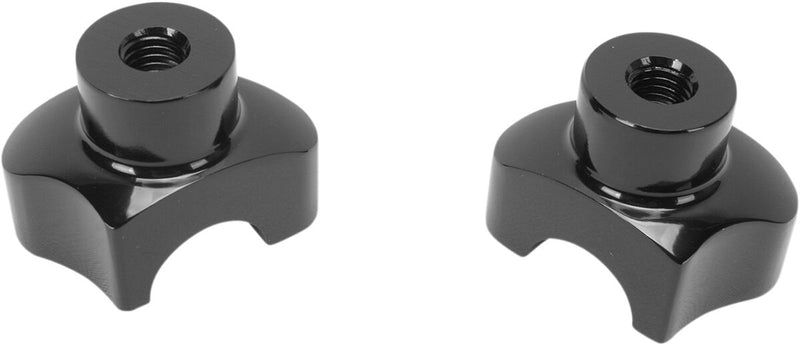 Forged Aluminum Handlebar Riser Black - 1.7 Inch