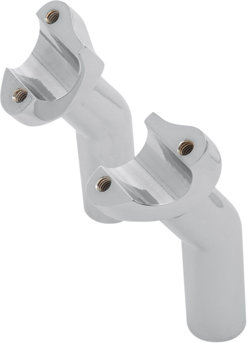 Forged Aluminum Handlebar Riser Chrome - 4.5 Inch