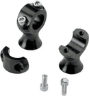 1-3/4" Slimline Handlebar Risers Black Electroplate
