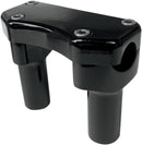 Handlebar Riser & Top Clamp Kit Gloss Black - 3 Inch x 25.4mm