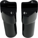 Handlebar Riser & Top Clamp Kit Gloss Black - 4 Inch x 25.4mm
