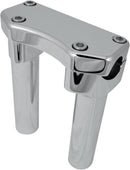 Handlebar Riser & Top Clamp Kit Chrome - 6 Inch x 25.4mm