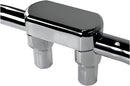 Handlebar Riser & Top Clamp Kit Chrome - 3 Inch x 38mm