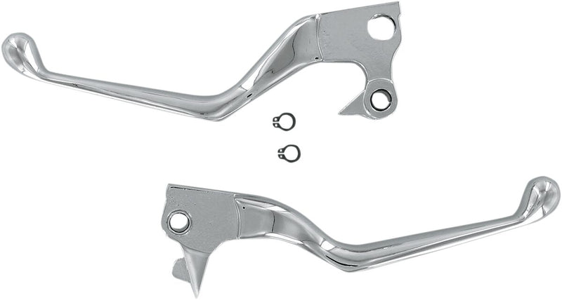 Wide Blade Lever Set Chrome For Harley Davidson XL 1200 C 2004-2013