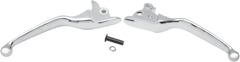 Wide Blade Lever Set Chrome For Harley Davidson FLHR 1584 2008