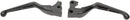 Slotted Wide Blade Lever Set Matt Black For Harley Davidson XL 1200 NS 2021