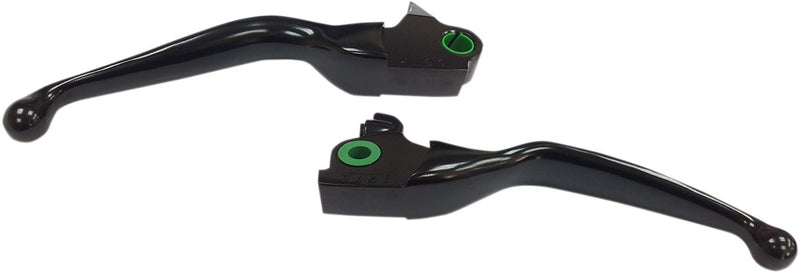 Wide Blade Lever Set Matt Black For Harley Davidson FLHTCUTG 1750 2018