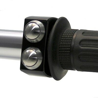 Mo-Switch 2 Push-Button 22 MM Black Housing / Stainless Steel Buttons