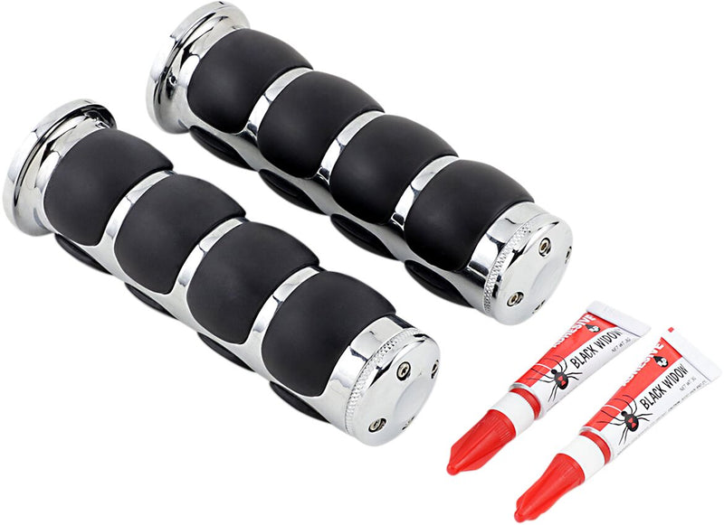 ISO-Grips Black / Chrome For Honda CMX 500 2017