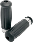 Vintage Style Grips Black / Chrome For Harley Davidson FLFBS 1868 ABS 2021-2023