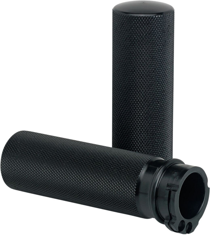 Knurled Hand Grips Black