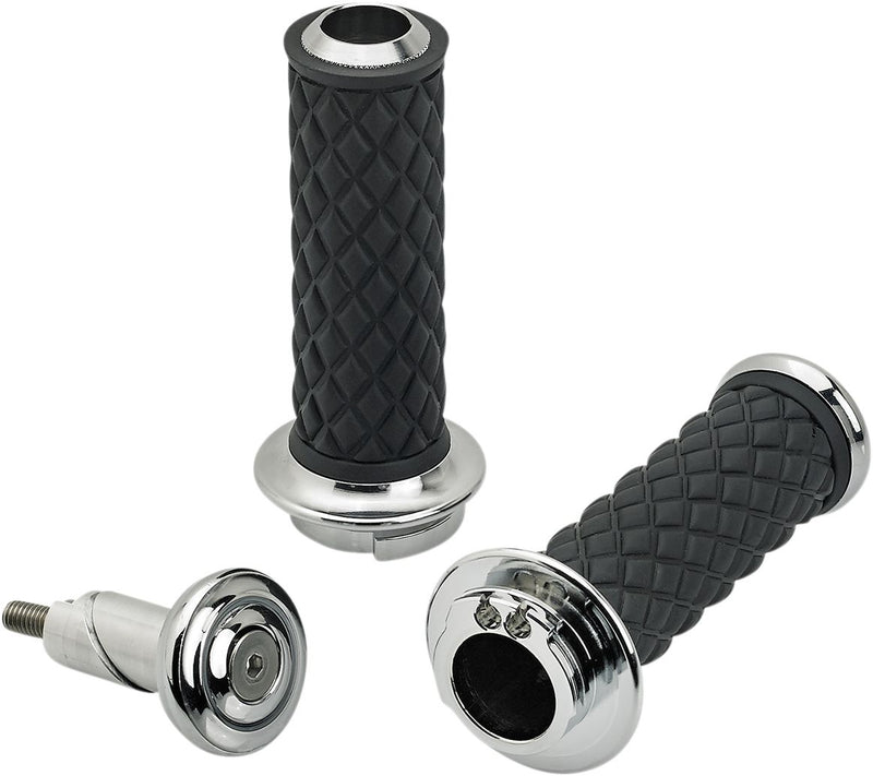 Alumicore Double-Cable Grips Chrome