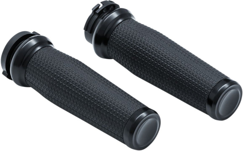 Harley Davidson Cable Thresher Handlebar Grips Black