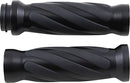 Twisted Grips Flat Black For Harley Davidson FLDE 1750 ABS 2018-2020