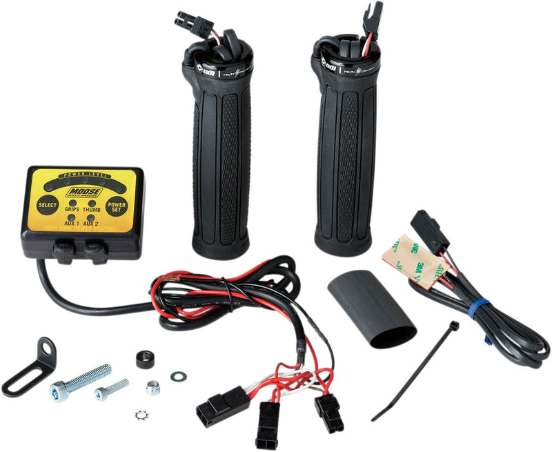 Clamp-On Quad Zone Heated Grip Kit For ATVs