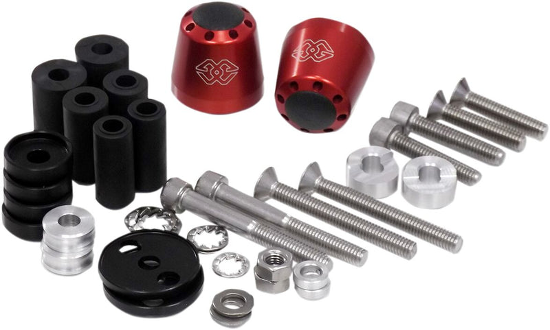 Cone Bar End Weights Red