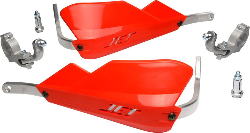 JET Hand Guards For Tapered Handlebar Red