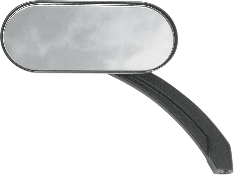 Oval Mirror Matt Black