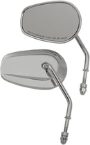 OEM-Style Short Stem Teardrop Mirror Chrome
