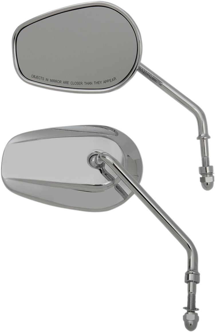 OEM-Style Long Stem Teardrop Mirror Chrome