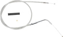 Stainless Braided Throttle Cable Unfinished - 28.75 Inch