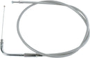 Stainless Braided Throttle Cable Unfinished - 41 Inch