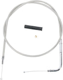 Stainless Braided Throttle Cable Unfinished - 42 Inch For Harley Davidson FLD 1690 2012-2013