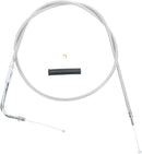 Stainless Braided Throttle Cable Unfinished - 46 Inch