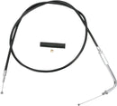 Black Vinyl Throttle / Idle Cable Black - 39.5 Inch For Harley Davidson FL 1200 1974-1977