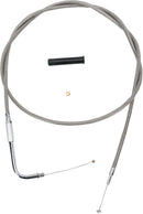 Stainless Braided Throttle Cable Unfinished - 54 Inch For Harley Davidson FLD 1690 2012-2013