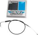 Black Vinyl Throttle / Idle Cruise Cable Black - 38 Inch For Harley Davidson FLHT 1450 2002-2003
