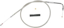 Stainless Braided Idle Cable Unfinished - 38 Inch For Harley Davidson FLHR 1340 1994-1995