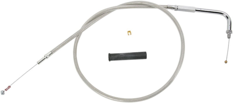 Stainless Braided Idle Cable Unfinished - 50 Inch For Harley Davidson FLD 1690 2012-2013
