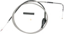 Stainless Braided Idle Cable Unfinished - 56 Inch For Harley Davidson FLHR 1450 2002-2003