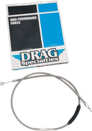 High-Efficiency Braided Stainless Steel Clutch Cable Chrome